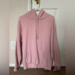H&M Hoodie Pink Blank Large